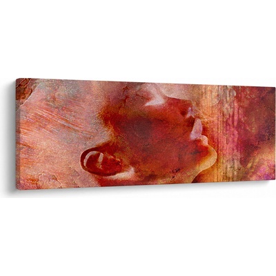 Obraz - Profil ženské tváře, jednodílný 145x58 cm