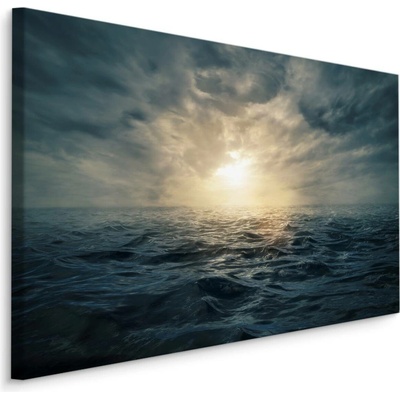 Plátno Západ Slunce Na Rozbouřeném Moři Varianta: 100x70