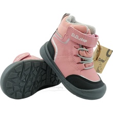 D.D.step Detské zimné topánky P104-62468D Baby Pink