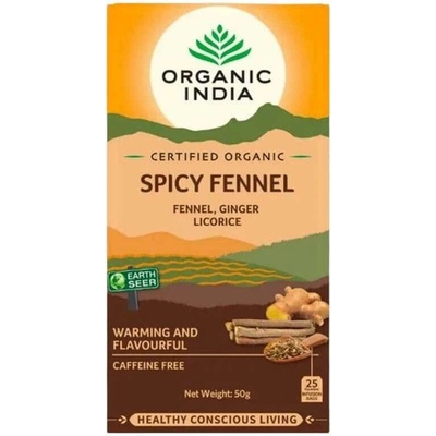 Organic India Spicy Fennel bio čaj kořeněný fenykl 25 ks