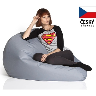 CrazyShop sedací vak Hruška Mega šedá – Hledejceny.cz