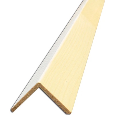 Rohová lišta č.703 - 60 mm x 60 mm x 2,5 m, napojovaný smrk, L6060