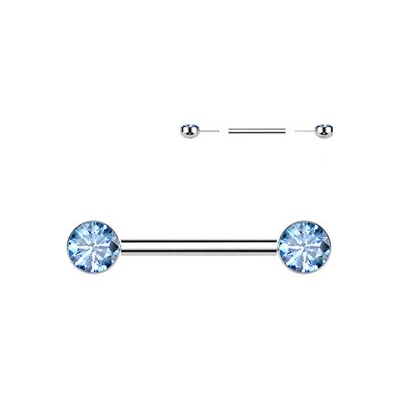Šperky4U piercing do bradavky titan Push In TIT1406-Q