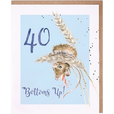 Narozeninové přání "40 Bottoms Up!" - Myška