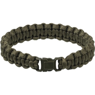 Mil-tec Survival paracord náramok 15mm olivová