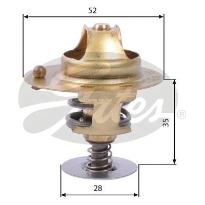 Termostat, chladivo GATES TH14178G1