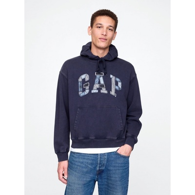 GAP PATCHWORK Logo mikina tmavě modrá