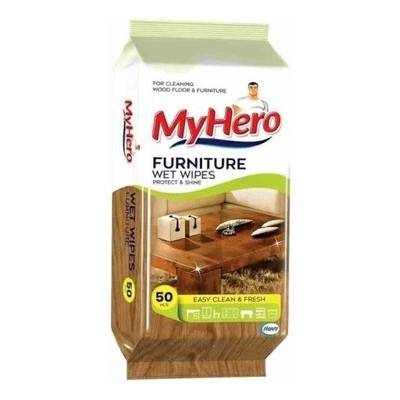 MyHero čistiace vlhčené obrúsky Nábytok 50 ks