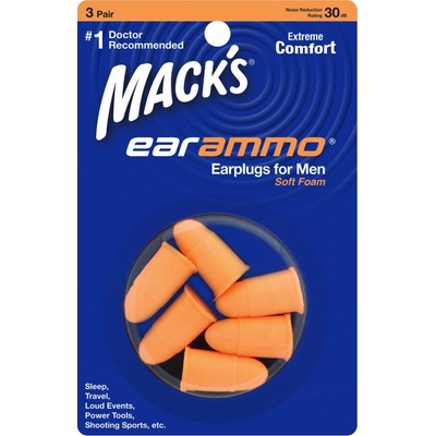Mack's Ear Ammo špunty do uší 3 páry
