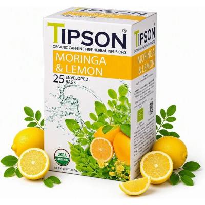 Tipson Tea Moringa Lemon 25 x 1,5 g