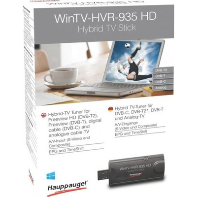 Hauppauge WinTV-HVR-935HD USB TV tuner funkce nahrávání, s DVB-T anténou, s dálkovým ovládáním počet tunerů: 1 – Hledejceny.cz