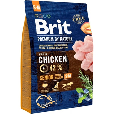 Brit Premium by Nature Senior S-M Chicken 3 kg