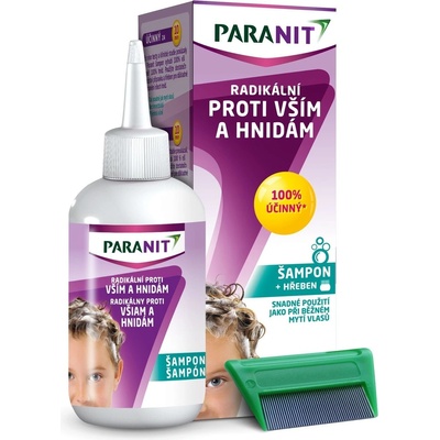 Paranit radikální šampon 100 ml + hřeben sada – Hledejceny.cz