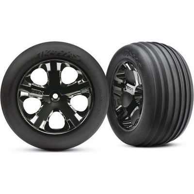 Traxxas kolo 2.8" disk All-Star černý chrom pneu Ribbed 2 přední