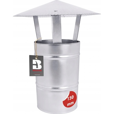 Bauster kominová hlavice pozinkovaná ocel 15 x 31 cm 150 mm – Hledejceny.cz