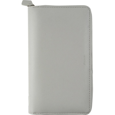 Filofax Osobní Saffiano Compact Zip A6 týdenní 2022 šedý