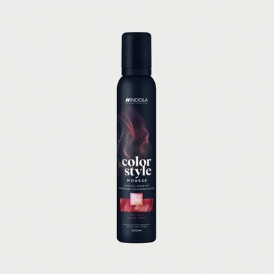 Indola Color style mousse barevné tužidlo Red 200 ml