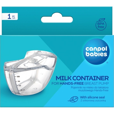 Canpol babies Breast Pumps Hands Free zásobník na mateřské mléko Hands Free 120 ml