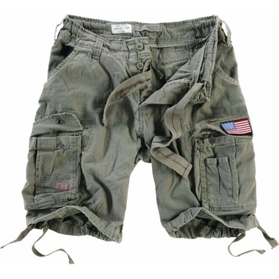 Airborne Vintage Shorts Patch olivové