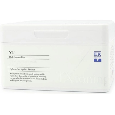VT Cosmetics Rozjasňující denní maska na obličej s kyselinou tranexamovou TX-Toning Daily Mask 320 g 30 ks