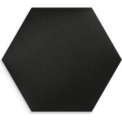 Čalouněný nástěnný panel HEXAGON 30x26 cm černá MyBestHome