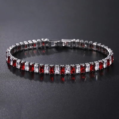 Sisi Jewelry se zirkony Rafaela Garnet NR2136/19 červená