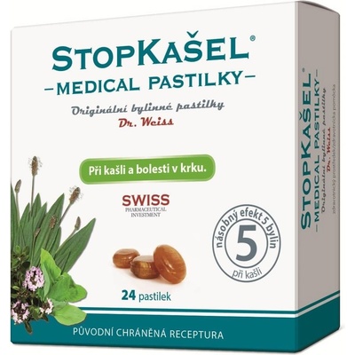Dr.Weiss STOPKAŠEĽ Medical 24 pastiliek