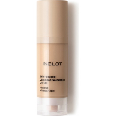 Inglot Skin Focused Care Face Foundation SPF50 krycí make-up SPF50 305 Peachy Beige 30 ml