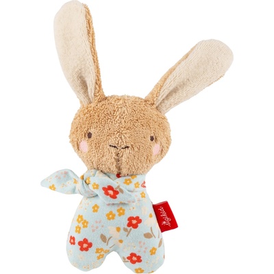 Sigikid plyšové chrastítko králíček modré 15 cm