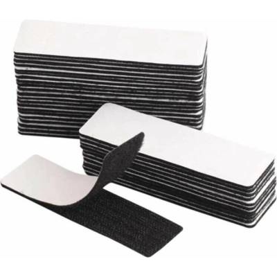 Samolepicí suchý zip (Velcro) – černý, 3 × 10 cm, 10 ks