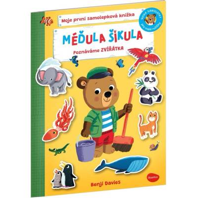Ella&Max Méďula Šikula - Poznáváme zvířátka - Moje první samolepková knížka