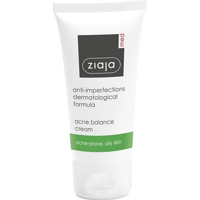 Ziaja Med Antibacterial Care lehký pleťový krém proti akné regulující tvorbu kožního mazu 50 ml