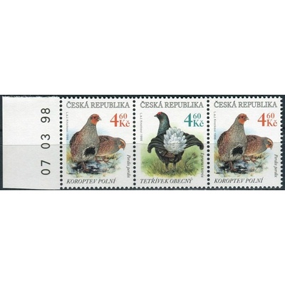 Česká pošta (1998) č. 179-180 ** - 3-bl - ČR - polní ptactvo - D.T.