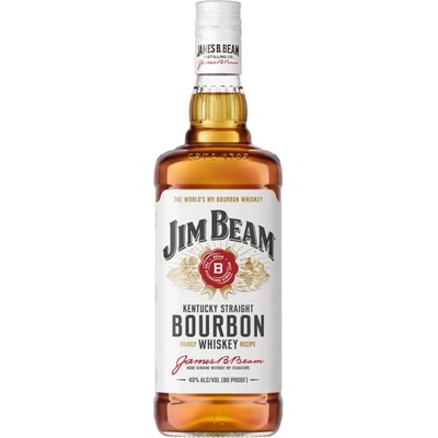 Jim Beam White 40% 1 l (holá láhev)