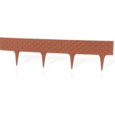 Gardenplast Zahradní palisáda Rattan Palisade 9,5 cm / 0,8 m terakota 1 ks