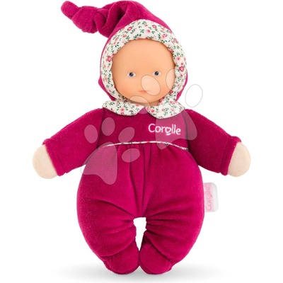 Corolle Babidoux Pink Grenadine Mon Doudou s modrýma očima a chrastítkem 20 cm od 0 měs