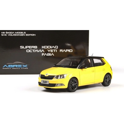 ABREX Škoda Fabia III 2015 Žlutá 1:18