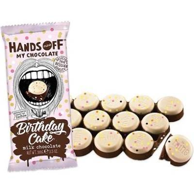 Hands Off My Chocolate čokoláda s příchutí narozeninového dortu 12 x 100 g