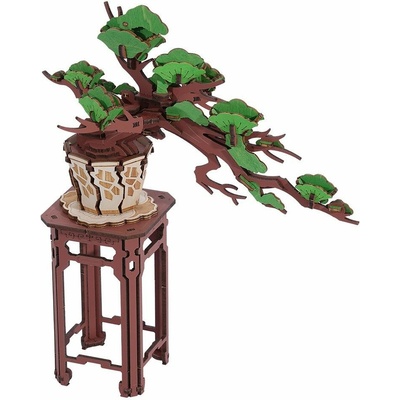 ROBOTIME Rolife DIY 3D dřevěné puzzle Bonsai z jehličnanu borovice 115 ks