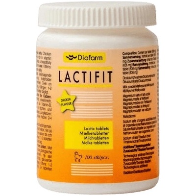 Diafarm LactiFit Chicken pro kočky 100 tbl. – Hledejceny.cz
