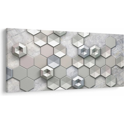 Obraz 3D abstrakcie, jednodielne 250x125 cm