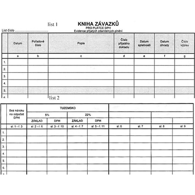 Asopol 010400 Evidence přijatých plnění - závazků s DPH – Hledejceny.cz