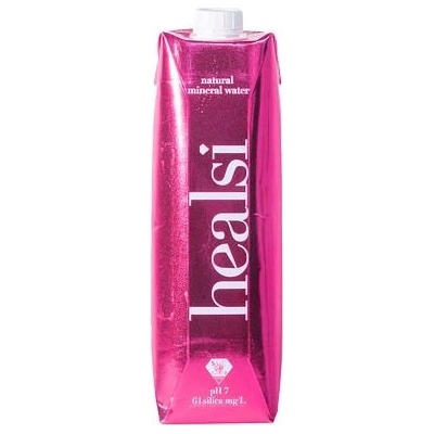 Healsi Natural Mineral Water Tetra Pak Pink 12 x 1000 ml