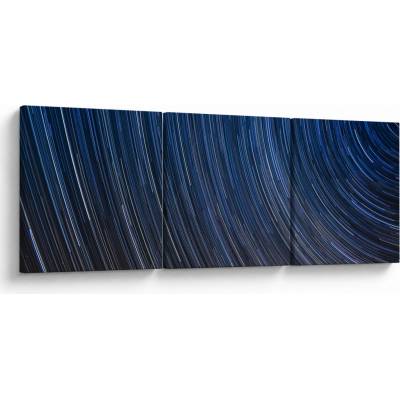 Obraz nočných hviezd a oblohy, trojdielne 90x30 cm
