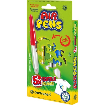 Centropen 1539/5 farebné fúkacie fixky na textil