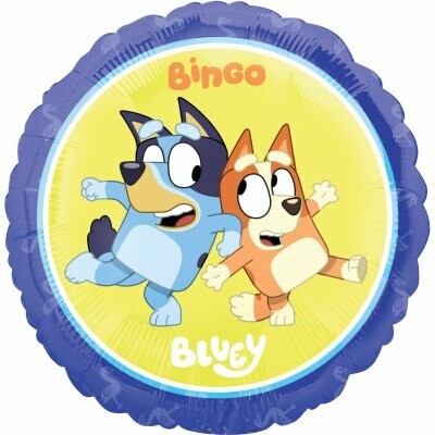 Anagram Kruh "Bluey a Bingo" 45cm fóliový balónek
