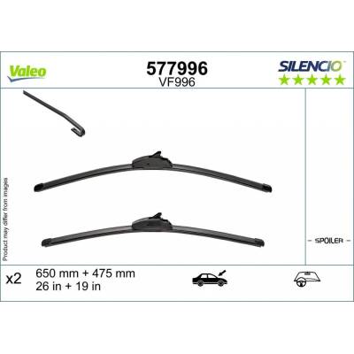 Valeo Silencio Flat Blade set 650+475 mm VA 577996