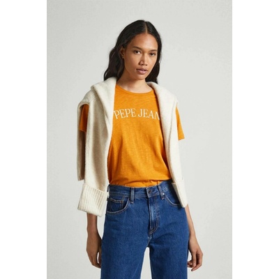 Pepe Jeans Dámské Tričko Vio Žlutá
