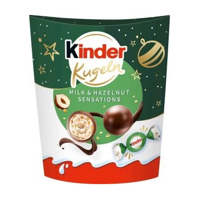 Kinder čokoládové kuličky s mléčnou náplní a lískovými oříšky 90 g