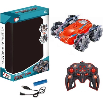 CAB Toys RC obojstranné kaskadérské auto RTR CABT131 červené
